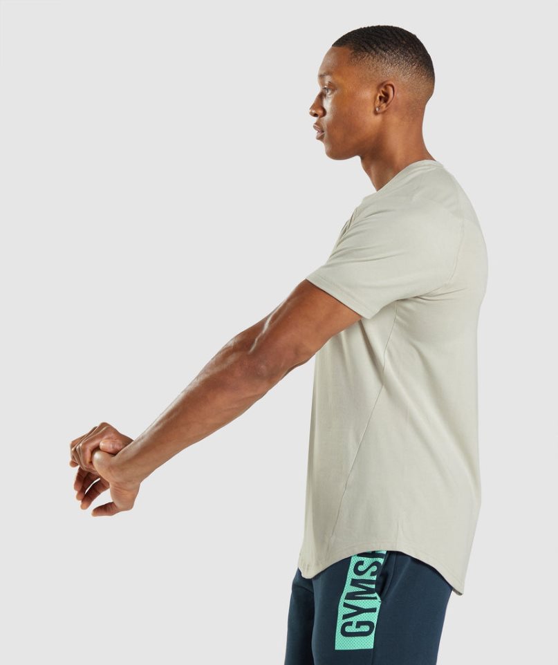 Men's Gymshark Bold T-Shirts Mint | CA 680157